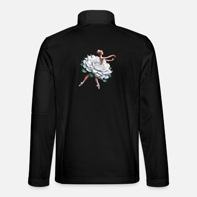 Ballet dancer with tutu - Unisex Softshell Jacket - black