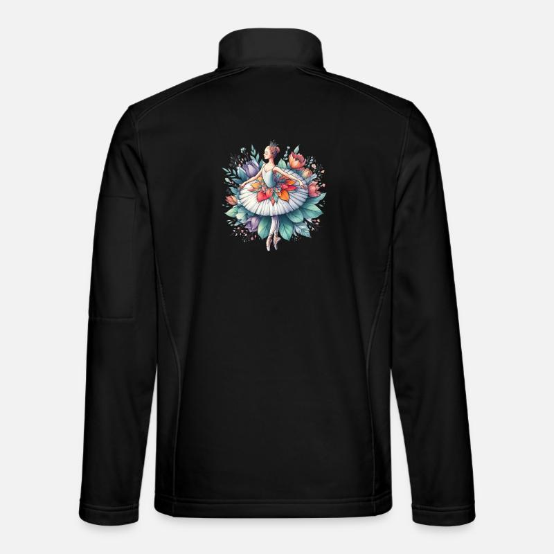 Ballerina di danza classica con il tutu - Giacca softshell unisex - nero