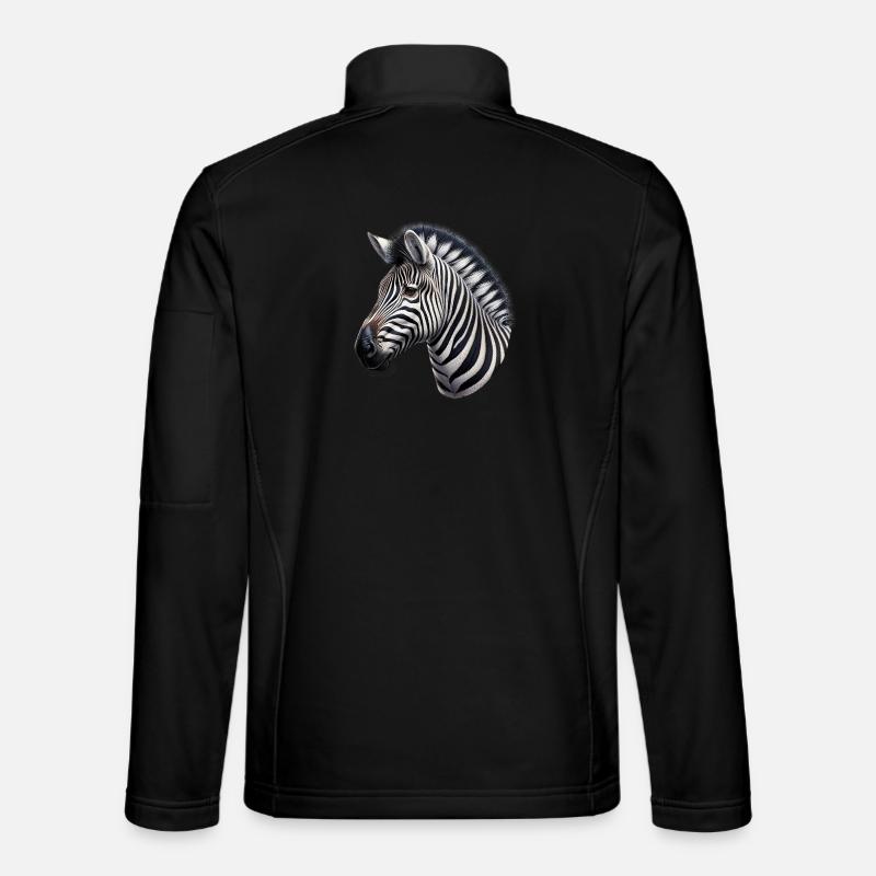 Zebra - Unisex Softshelljacke - Schwarz