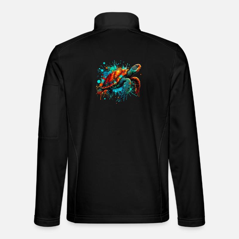 Schildkröte - Unisex Softshelljacke - Schwarz