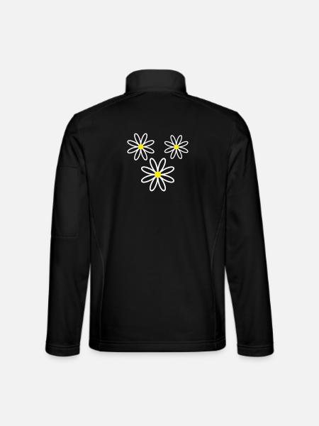 Gänseblümchen Blume - Unisex Softshelljacke - Schwarz