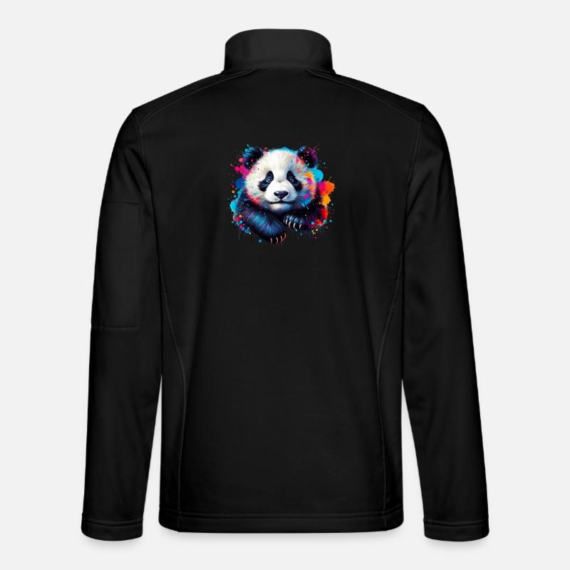 Panda Unisex Softshelljacke
