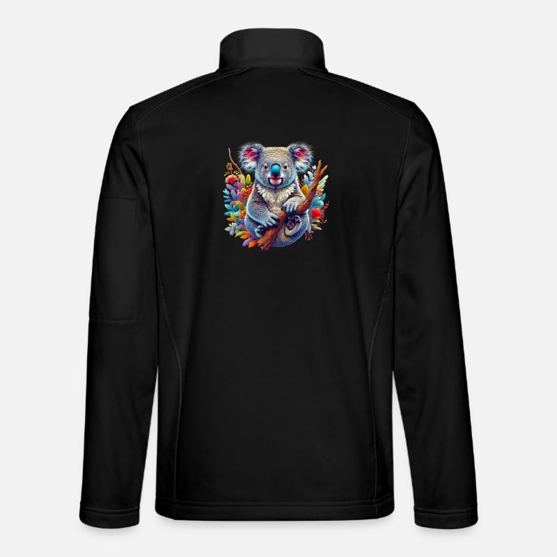 Koala - Unisex Softshelljacke - Schwarz