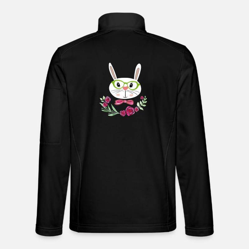 Lapin de Pâques Pâques Veste en tissu softshell Unisexe