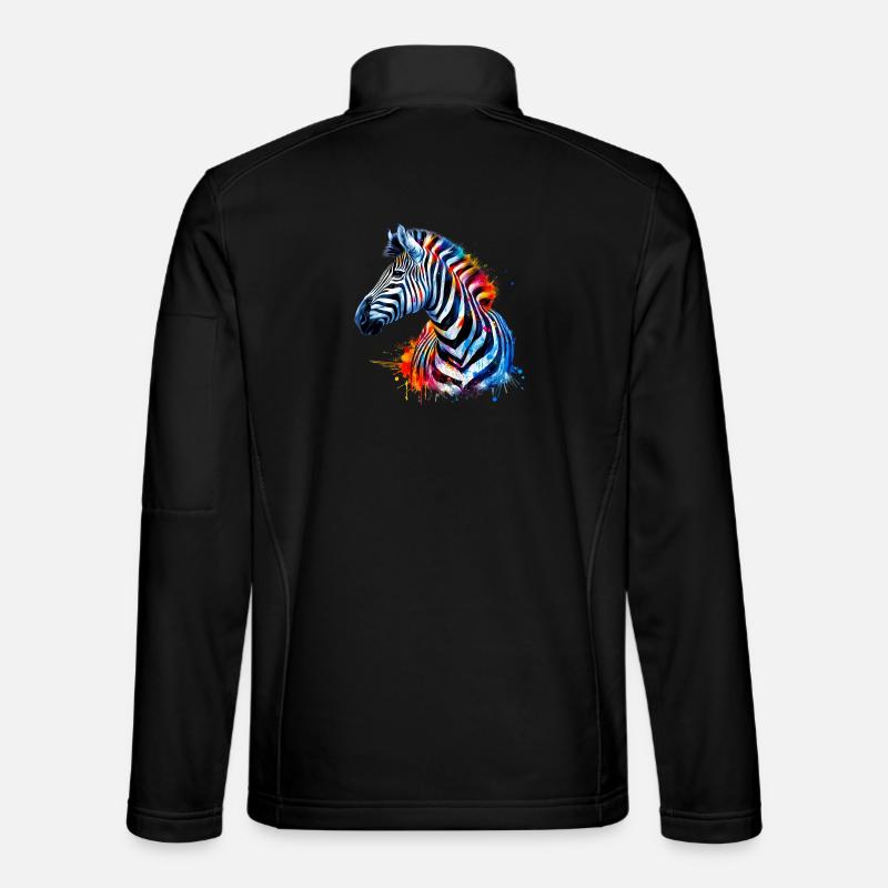 Zèbre Veste en tissu softshell Unisexe