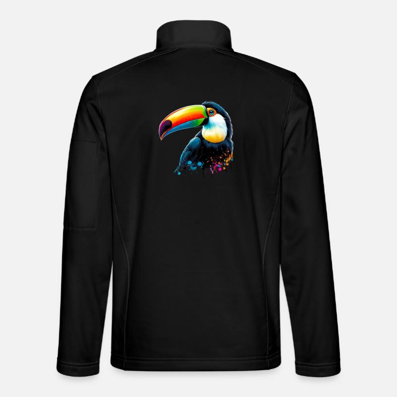 Tukan - Unisex Softshelljacke - Schwarz