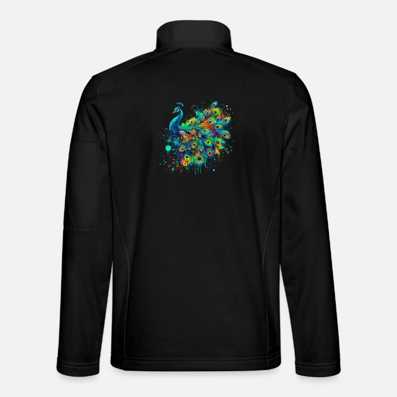 Pfau - Unisex Softshelljacke - Schwarz