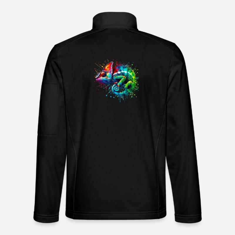 Caméléon - Veste en tissu softshell Unisexe - noir