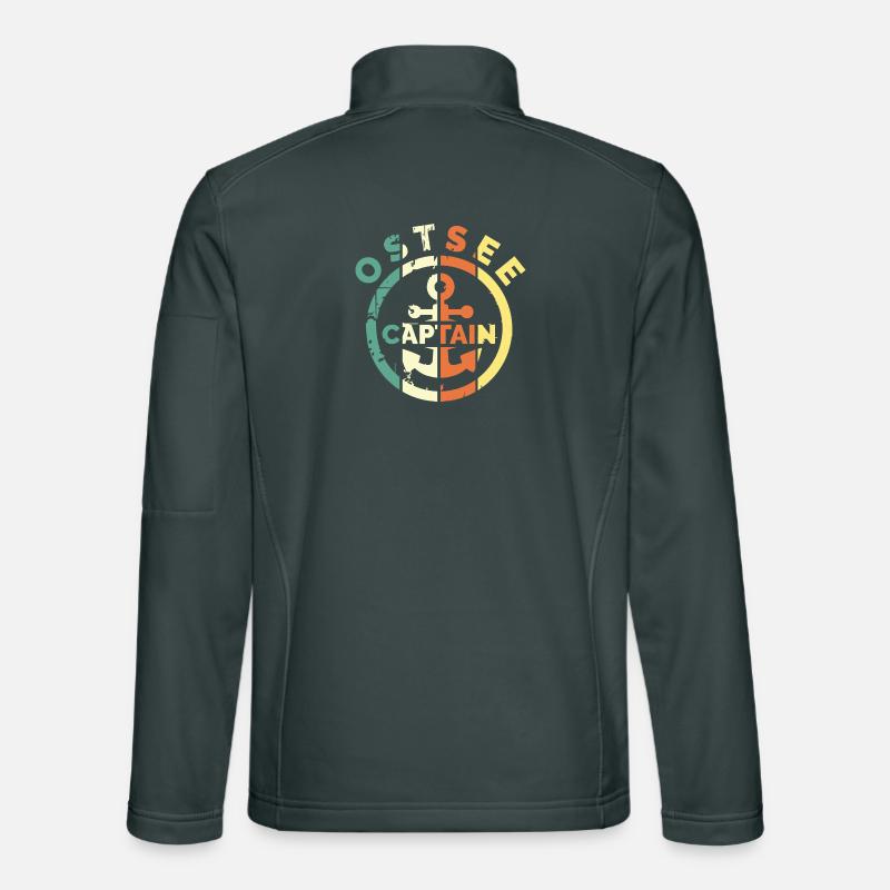 Ostsee captain retro Anker Meer Logo benutzt alt Unisex Softshelljacke