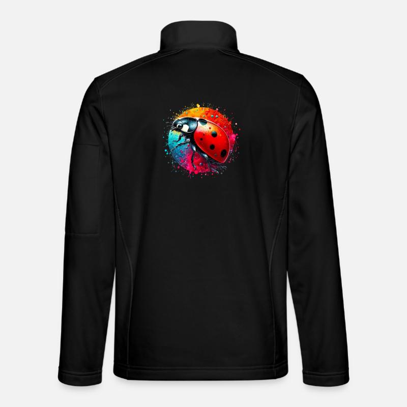 Marienkäfer - Unisex Softshelljacke - Schwarz
