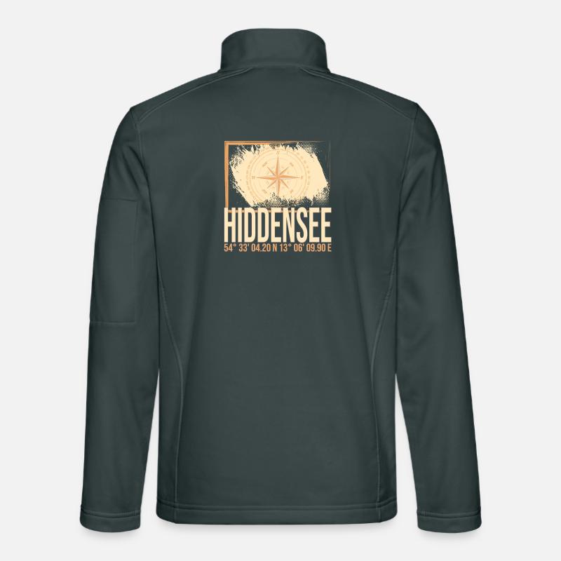 Hiddensee Koordinaten Unisex Softshelljacke
