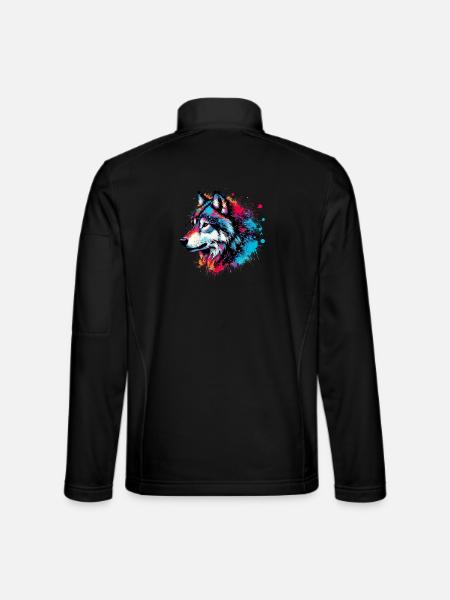 Wolf - Unisex Softshelljacke - Schwarz