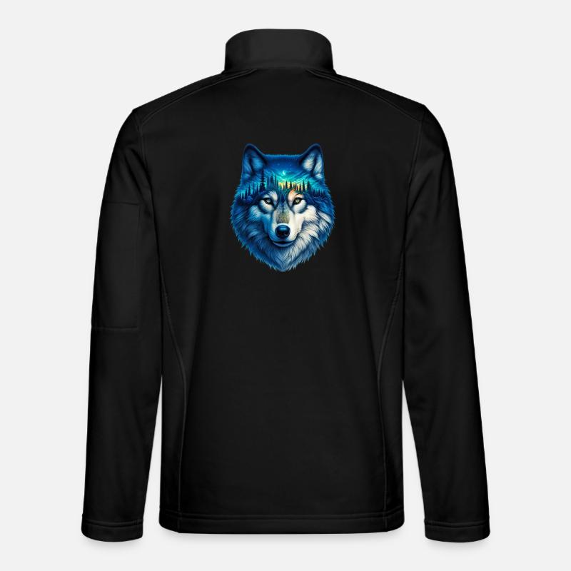 Ulv - Unisex softshell-jakke - svart