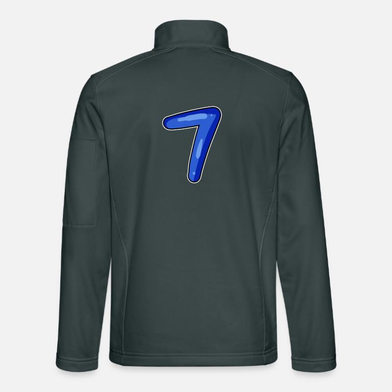 7 bleu Veste en tissu softshell Unisexe
