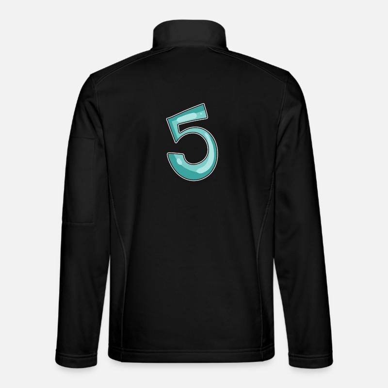 5 nummer - Unisex Softshelljacke - Schwarz