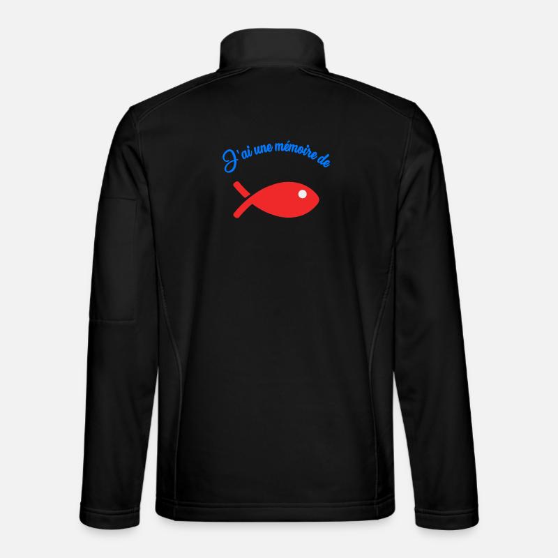FISH. MEMORY - Unisex Softshell Jacket - black