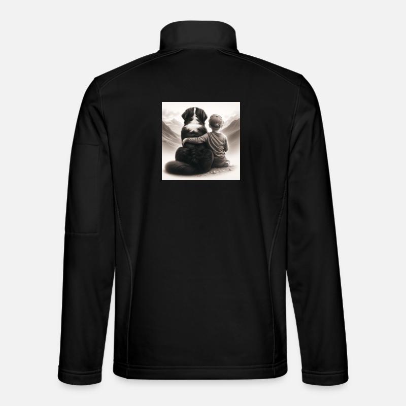 Berner Sennenhund - Unisex Softshelljacke - Schwarz