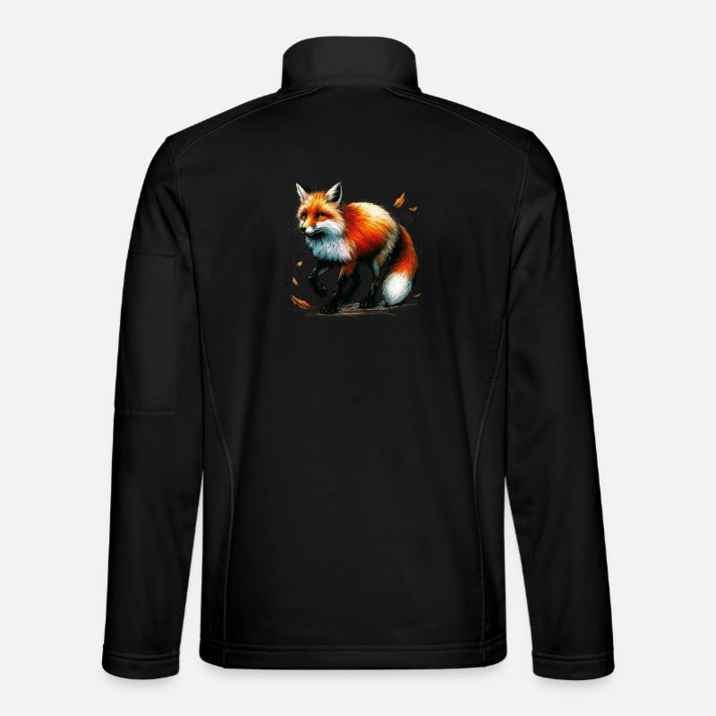 Fuchs - Unisex Softshelljacke - Schwarz