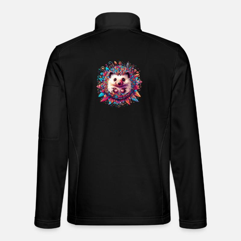 Hérisson - Veste en tissu softshell Unisexe - noir