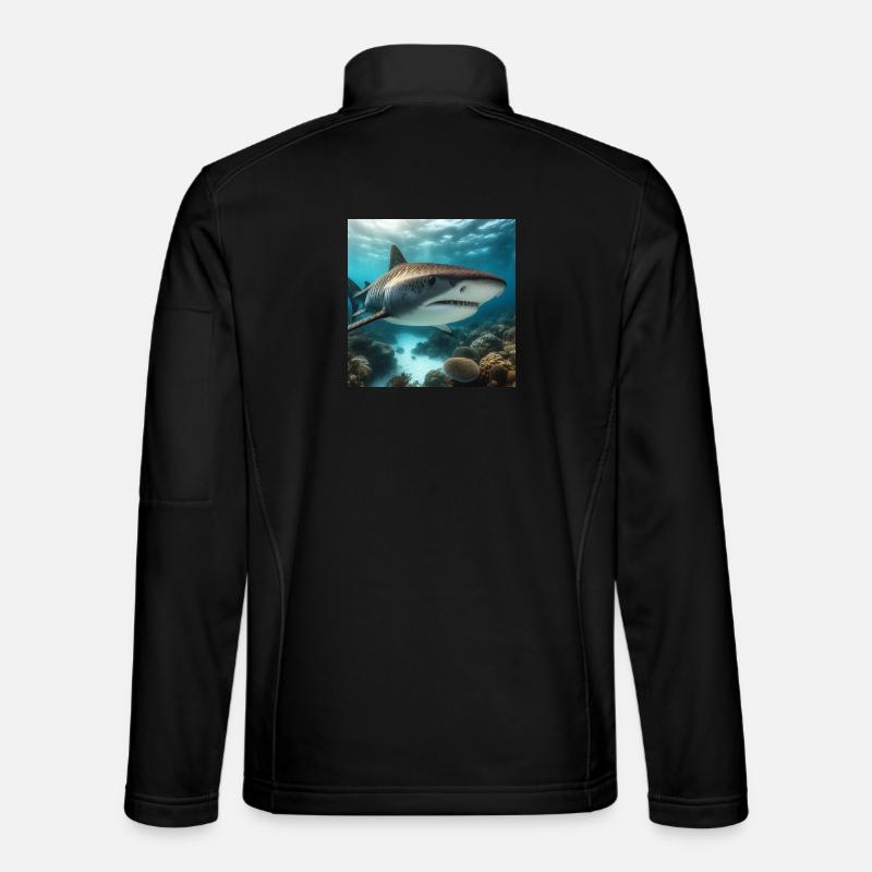 Tiger shark - Unisex Softshell Jacket - black