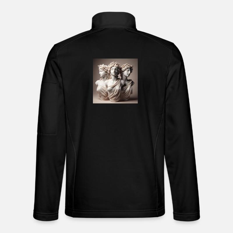 Greek Sculptures - Unisex Softshell Jacket - black