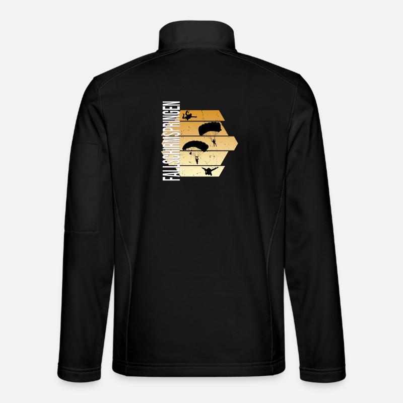Fallschirmspringen - Unisex Softshelljacke - Schwarz