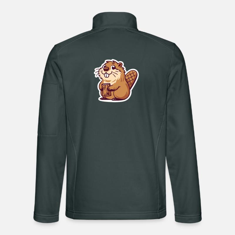 Biber Meme Unisex Softshelljacke