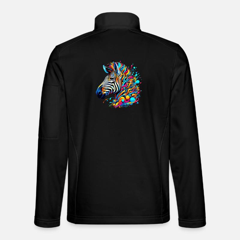 Zebra - Unisex Softshell Jacket - black