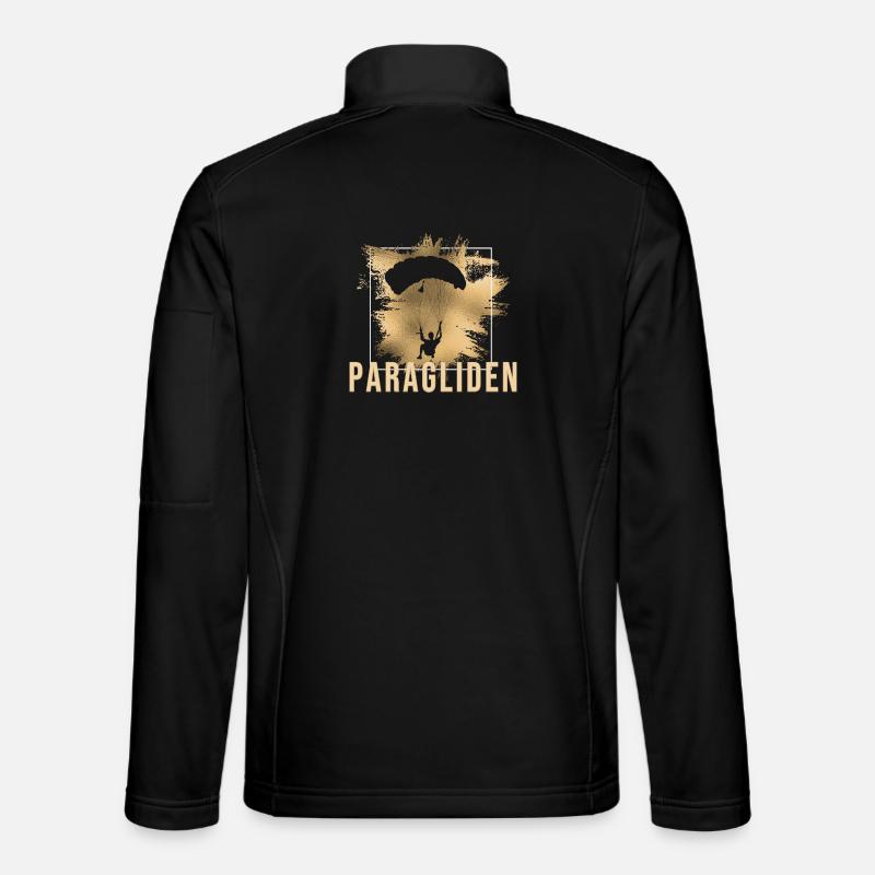 Paragliden - Unisex Softshelljacke - Schwarz