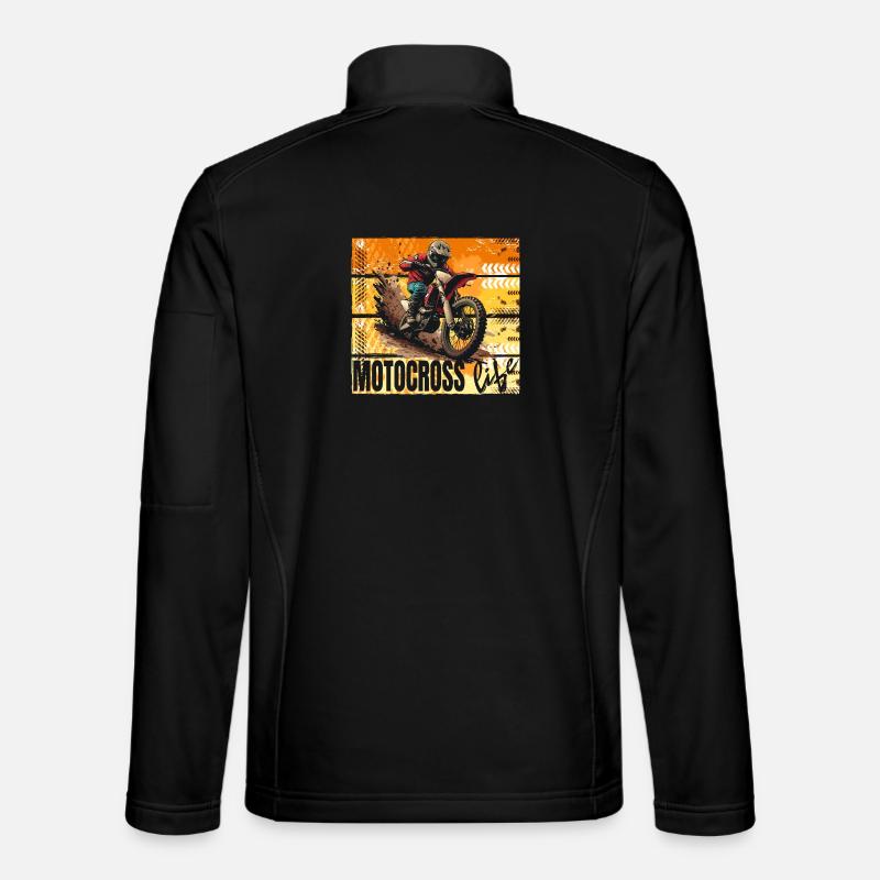 Motocross Life - Unisex Softshelljacke - Schwarz