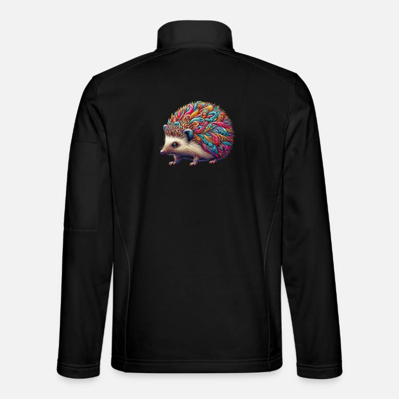 Igel - Unisex Softshelljacke - Schwarz