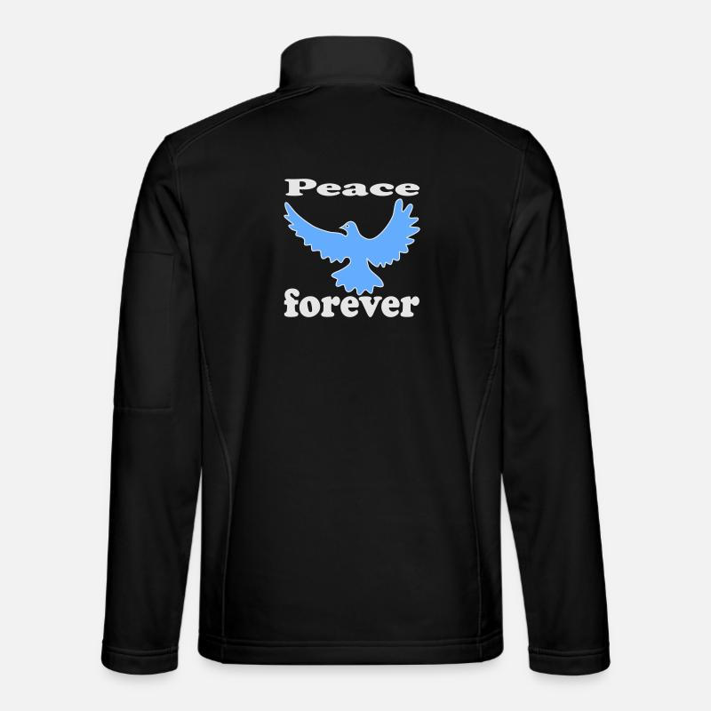 FriedensTaube Vogel - Unisex Softshelljacke - Schwarz
