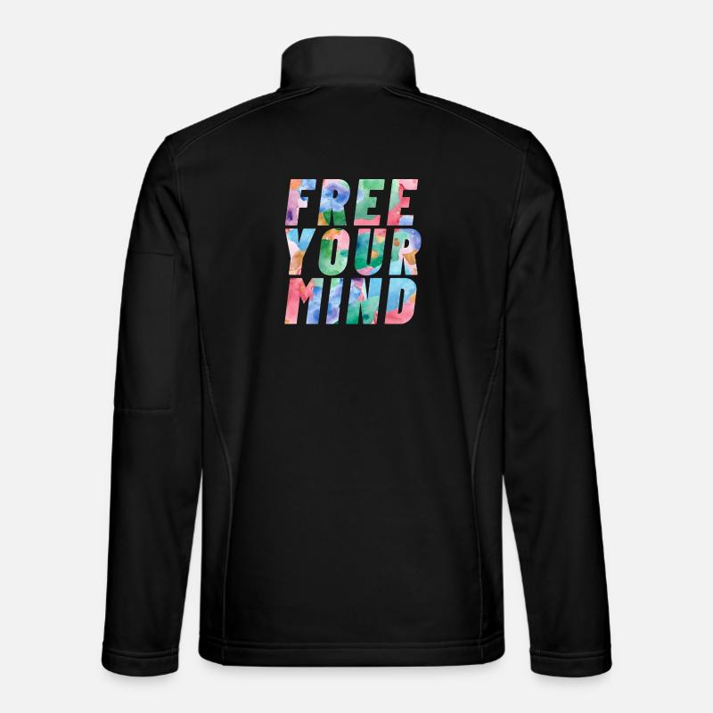 Free your mind - Unisex Softshell Jacket - black