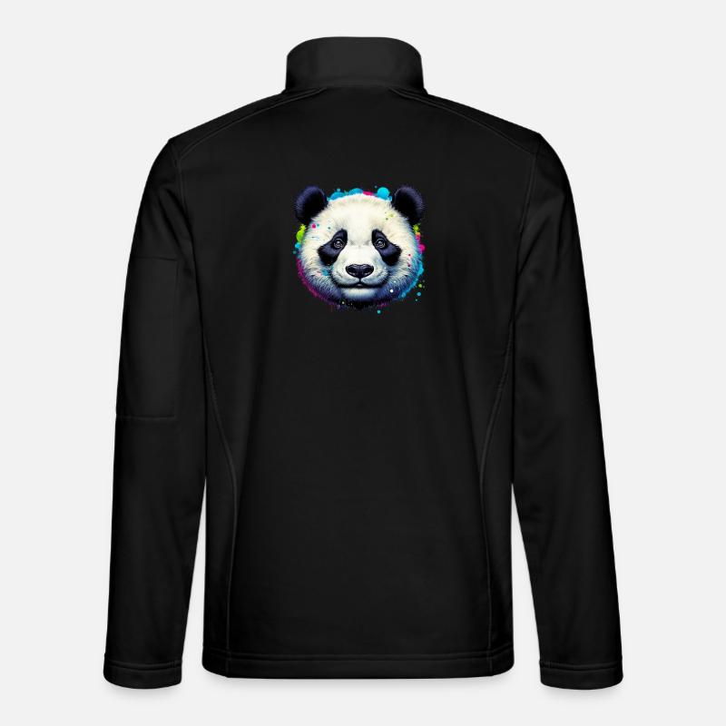 Panda - Unisex Softshell Jacket - black