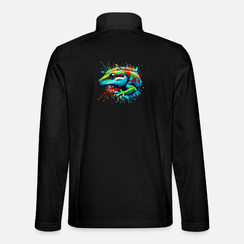 Gecko - Unisex Softshelljacke - Schwarz