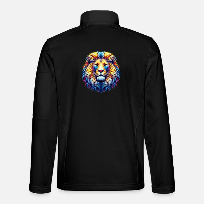 Löwe - Unisex Softshelljacke - Schwarz
