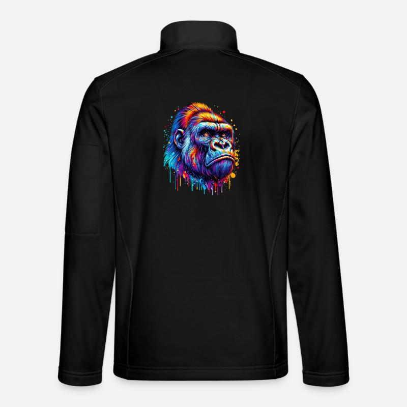 Gorilla - Unisex Softshelljacke - Schwarz