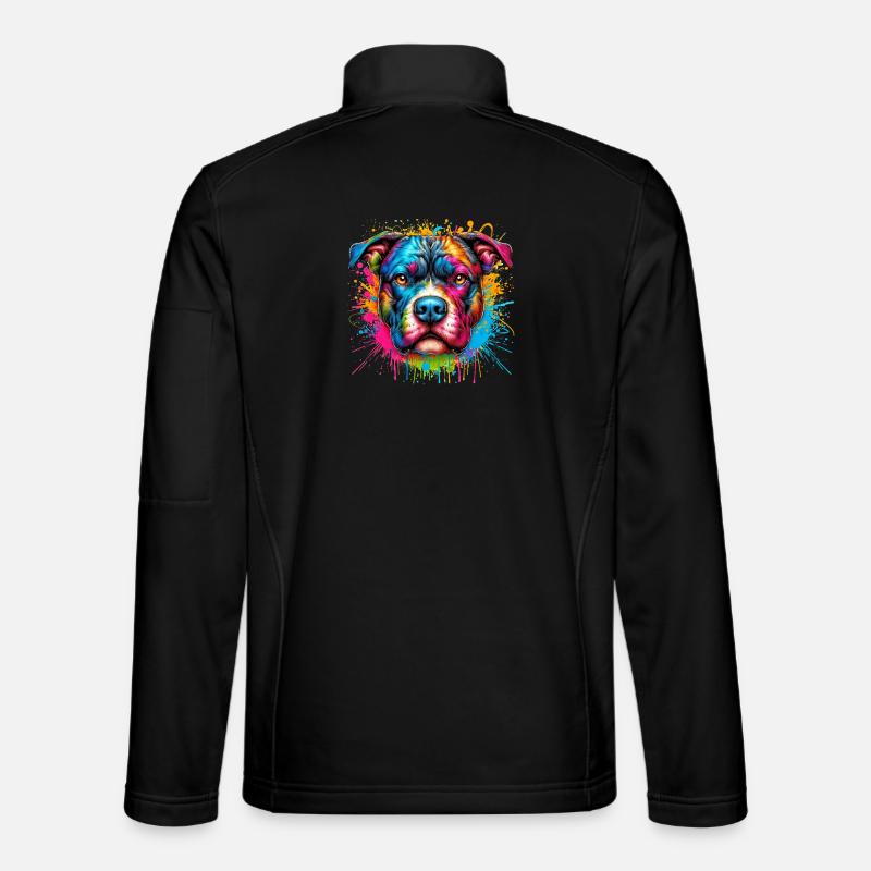 Chien Pitbull Veste en tissu softshell Unisexe