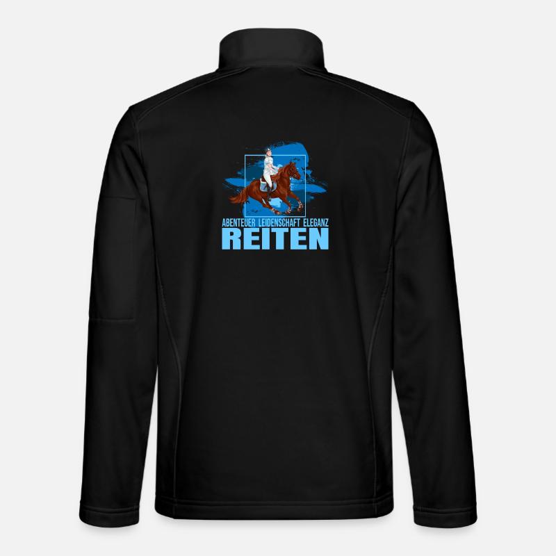 Abenteuer - Leidenschaft - Eleganz - Reiten Unisex Softshelljacke