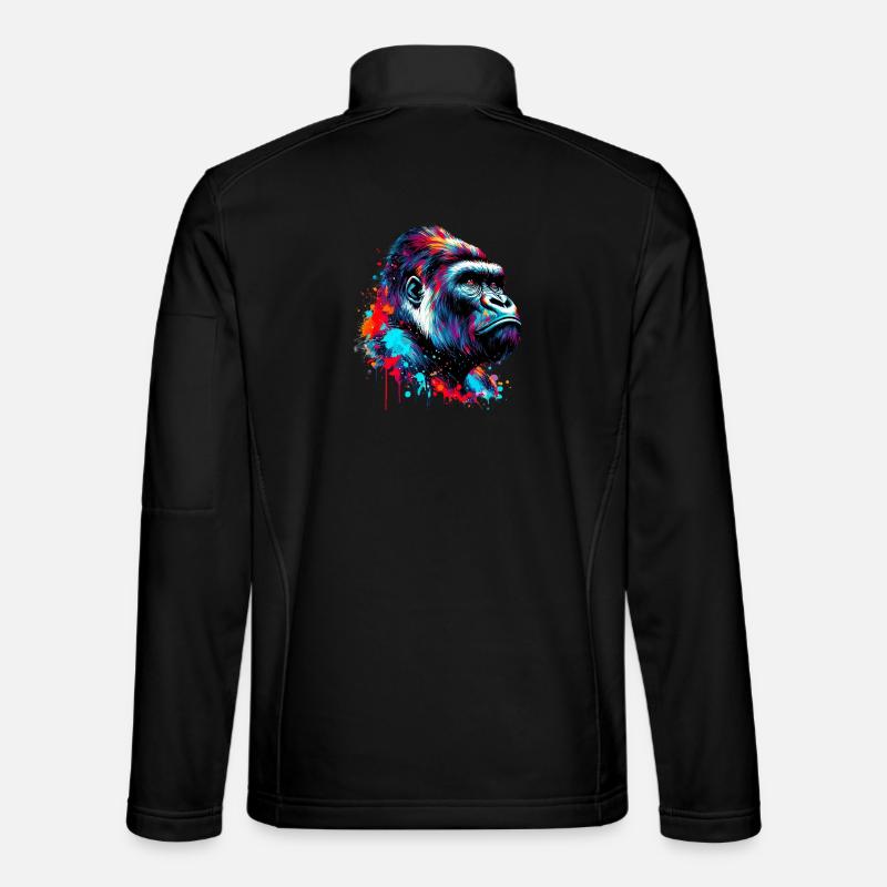 Gorilla - Unisex Softshelljacke - Schwarz
