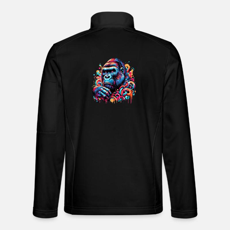 Gorilla - Unisex Softshelljacke - Schwarz