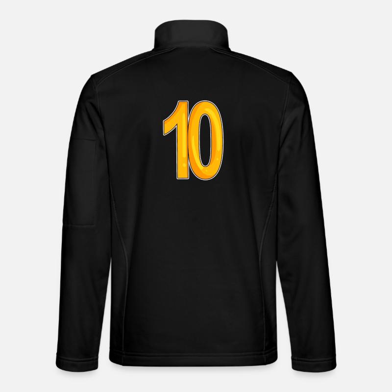 10 - dix - jaune Veste en tissu softshell Unisexe