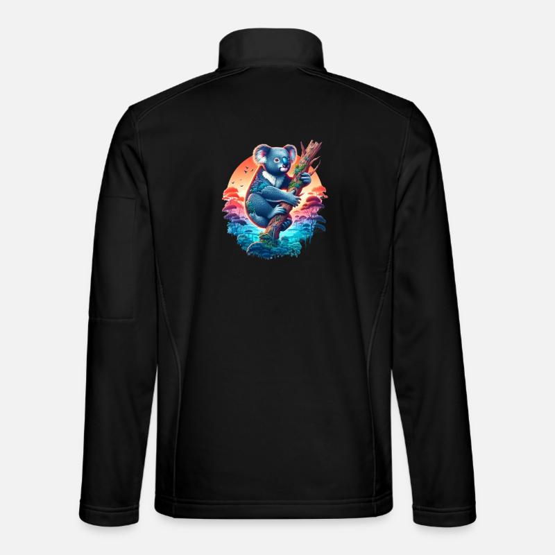 Koala - Unisex Softshelljacke - Schwarz