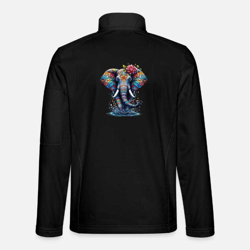 Éléphant Veste en tissu softshell Unisexe