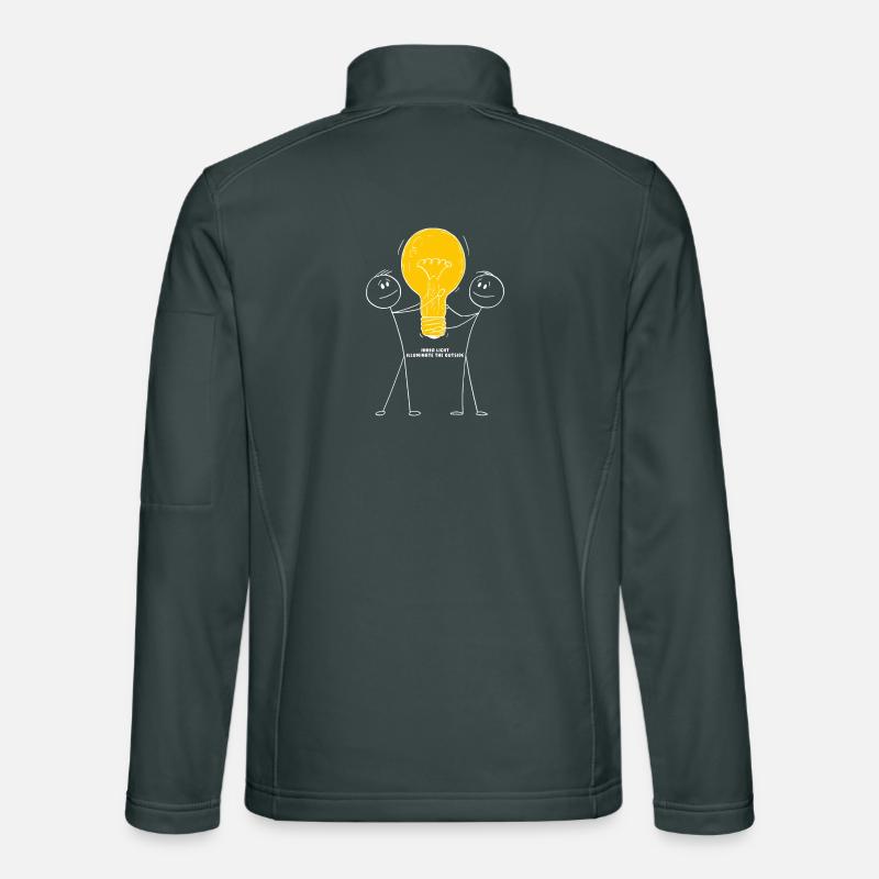 Style moderne Inner light illuminate the outside Veste en tissu softshell Unisexe