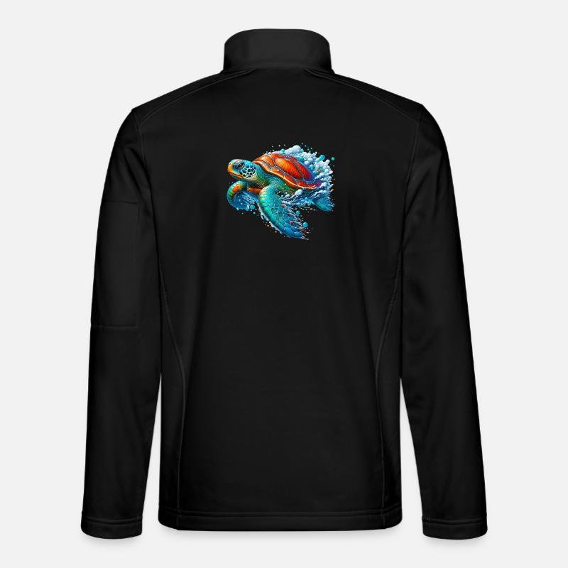 Turtle - Unisex Softshell Jacket - black