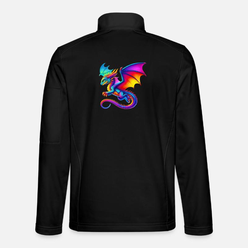 Drache - Unisex Softshelljacke - Schwarz