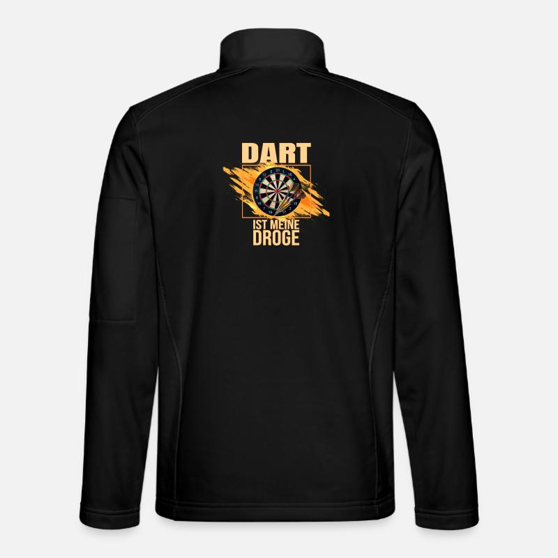 Dart ist meine Droge - Unisex Softshelljacke - Schwarz