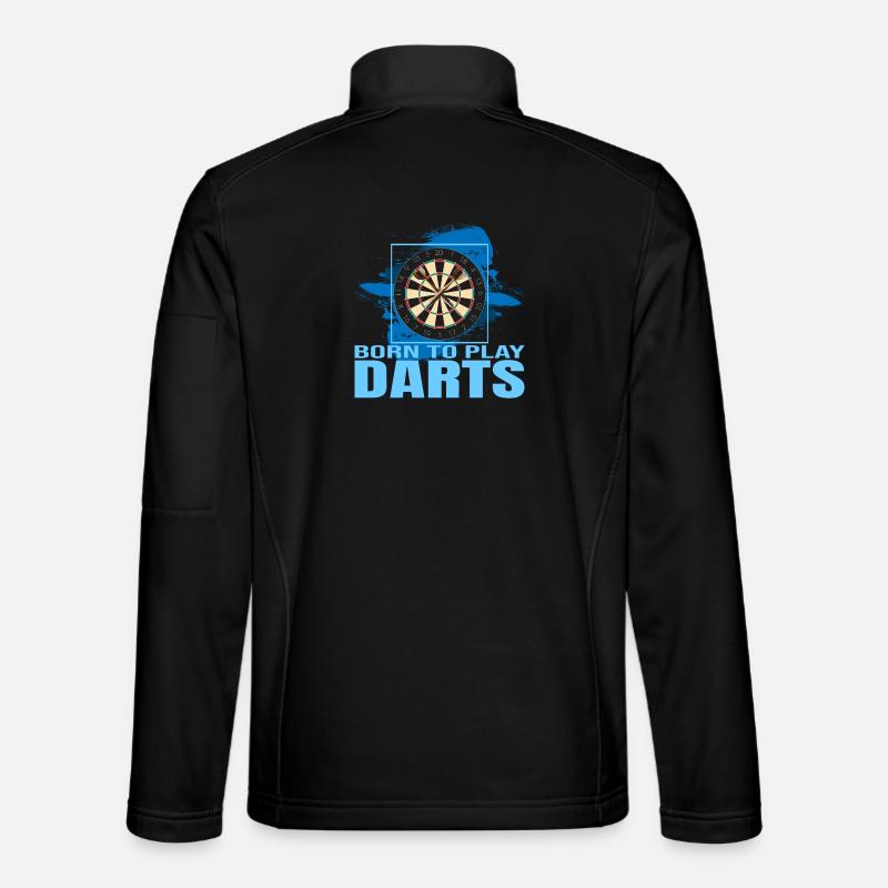 Born to play Darts - Unisex Softshelljacke - Schwarz