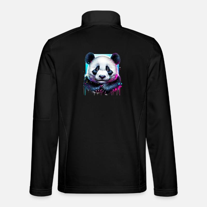 Panda - Veste en tissu softshell Unisexe - noir
